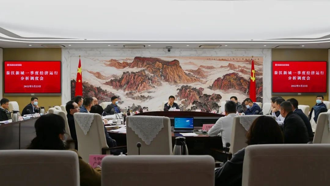 <b>秦汉新城召开2022年一季度经济运行分析调度会</b>