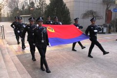 <b>陇县公安举行升警旗仪式庆祝第三个中国人民警察节</b>