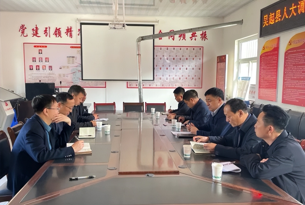 <b>延安市吴起县人大常委会主任王晓春一行到白豹镇王湾村调研乡村振兴工作</b>