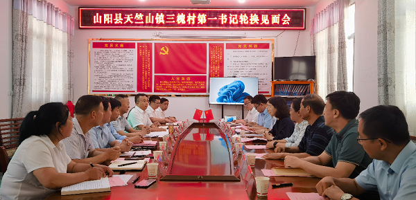 <b>中国钢研总会计师荣岩来山阳县考察调研定点帮扶工作并指导挂职干部轮换</b>