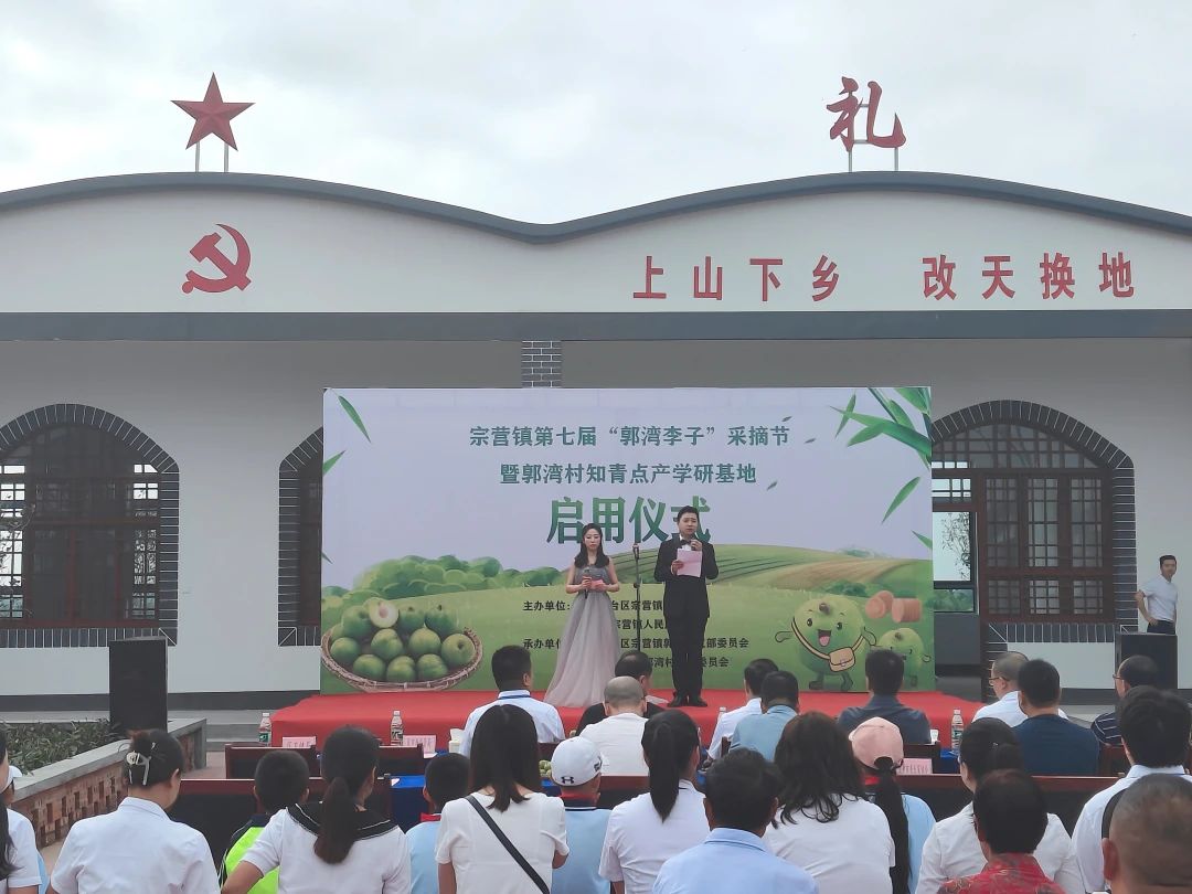 <b>汉台区宗营镇“郭湾李子”采摘节暨郭湾村知青点产学研基地启用</b>