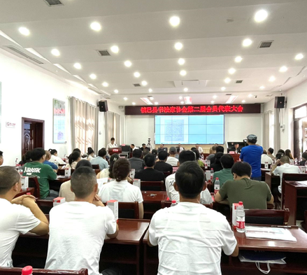 <b>汉中市镇巴县书法家协会第二届会员代表大会顺利召开</b>