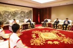 <b>宝鸡市领导接见杭州亚运会宝鸡籍获奖运动员王峥、王钦等人</b>