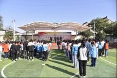 <b>“三下”聚民心：周至公安巡特警为小学生开展队列训练活动</b>