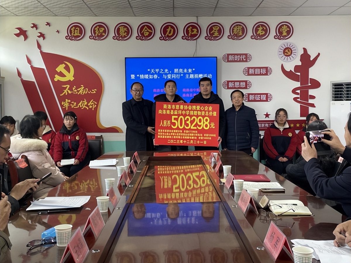 <b>价值503298元！商洛市慈善协会携手爱心企业向学校捐赠爱心物资</b>