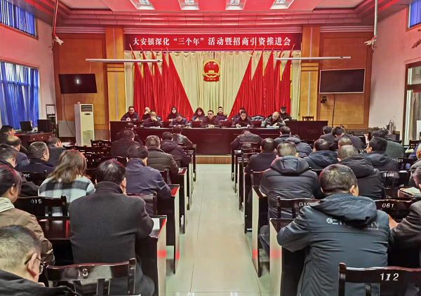 <b>汉中市宁强县大安镇召开深化“三个年”活动暨招商引资推进会  </b>