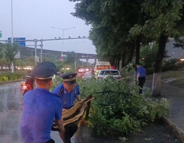 <b>西安经开区积极应对暴雨天气保障人民群众安全</b>