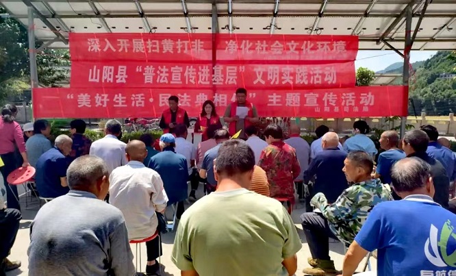 <b>商洛市山阳县开展“扫黄打非”进基层宣传活动  </b>