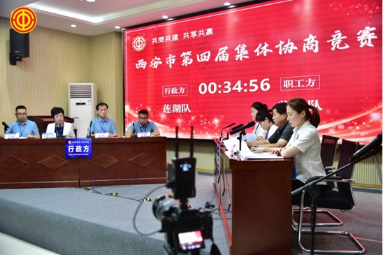 <b>西安市第四届集体协商竞赛举办  </b>