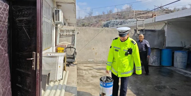 <b>榆林市府谷公安交警清水中队交警用暖心行动践行雷锋精神</b>