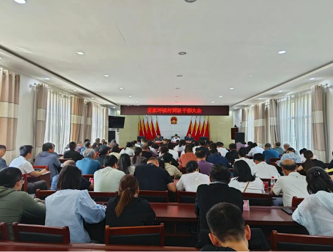<b>榆林市子洲县苗家坪镇召开镇村两级干部大会      </b>
