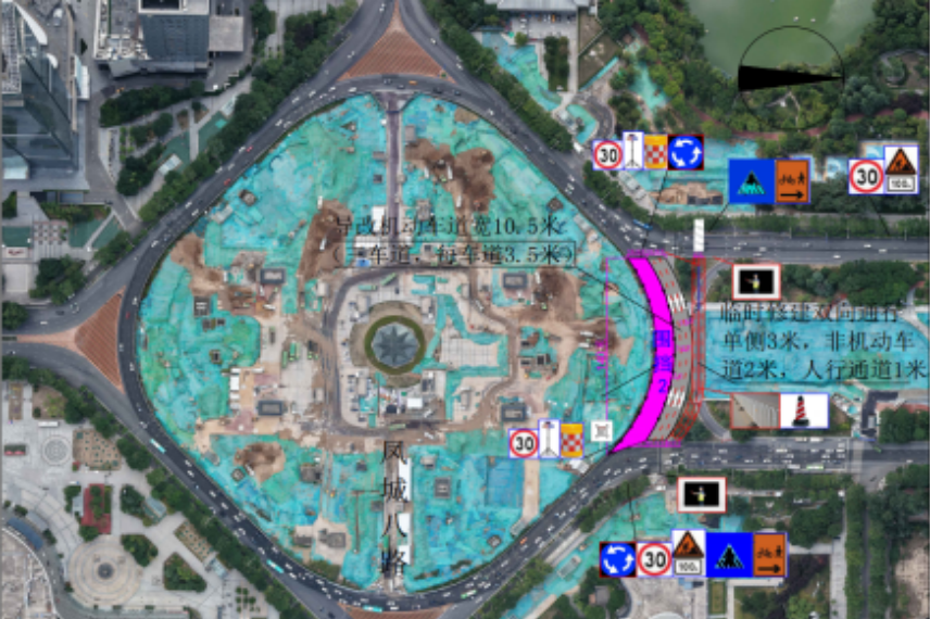 西安张家堡环岛启动“微改造” 19天攻坚打通城市“毛细血管”