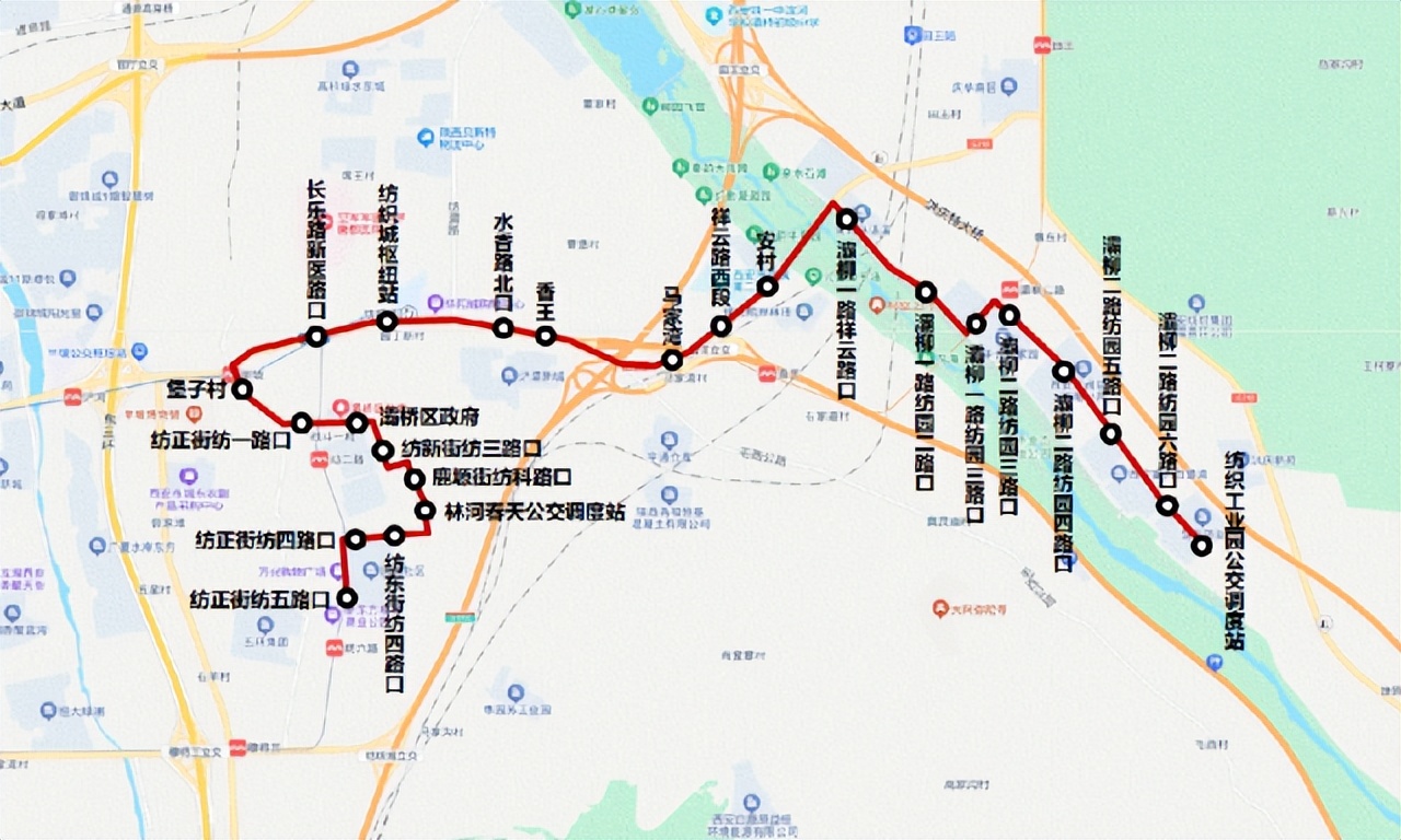 西安一公交线路将改线，新增7个站，路过纺三路纺四路