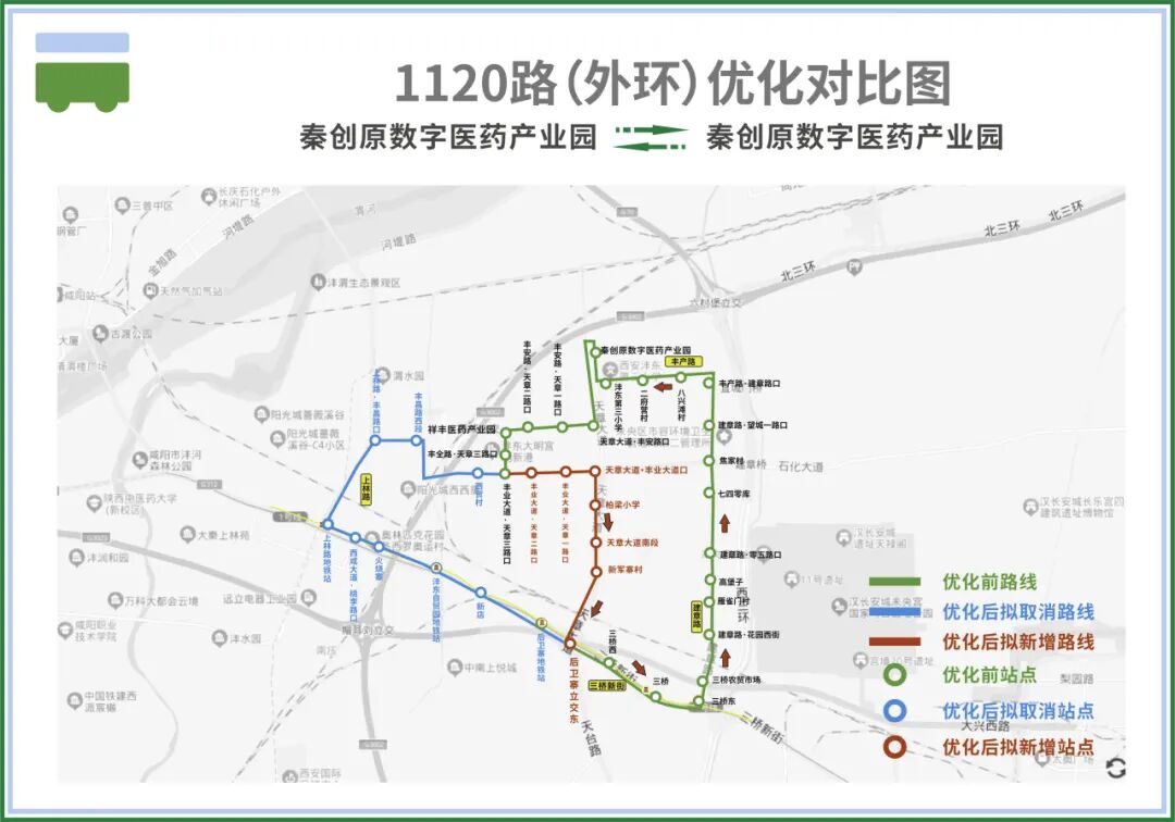 <b>12月1日起，西咸公交这4条线路有调整</b>