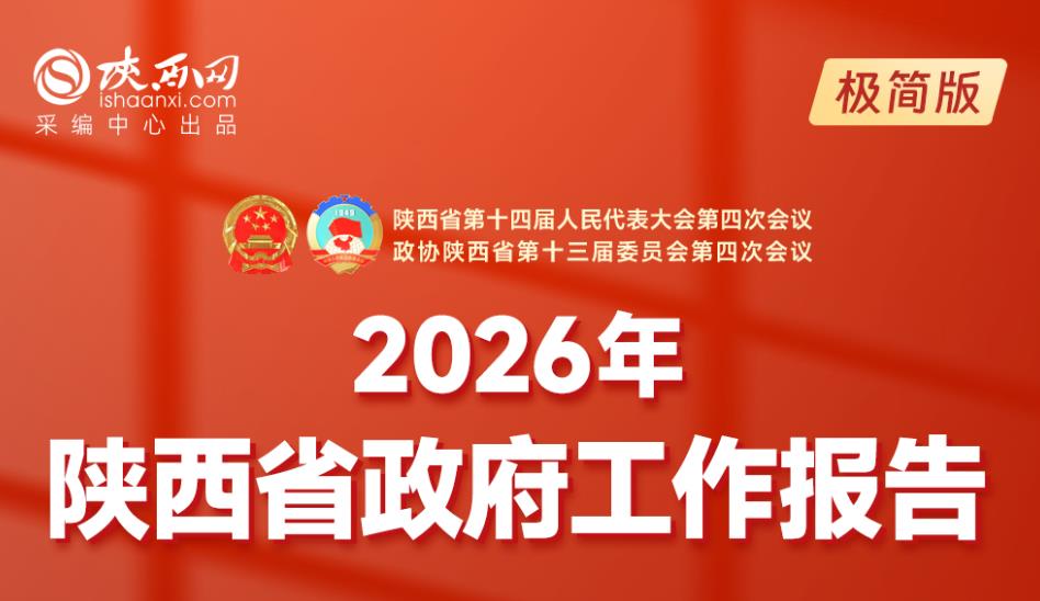 <b>速览！2026年陕西省政府工作报告极简版来了</b>
