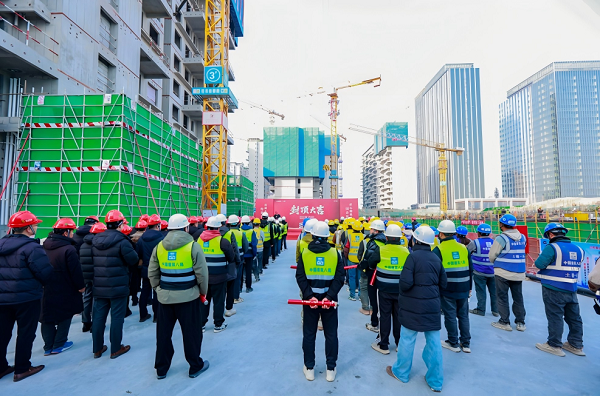 <b>西安经开区白桦林书香项目荣耀封顶</b>