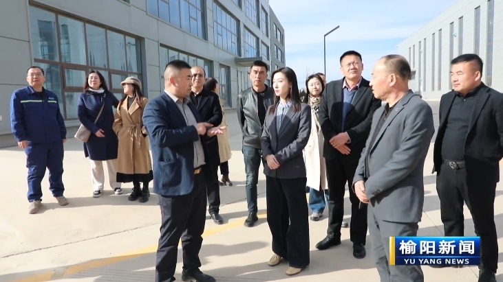 榆林市榆阳区政协考察组考察调研高新区能源产业发展工作