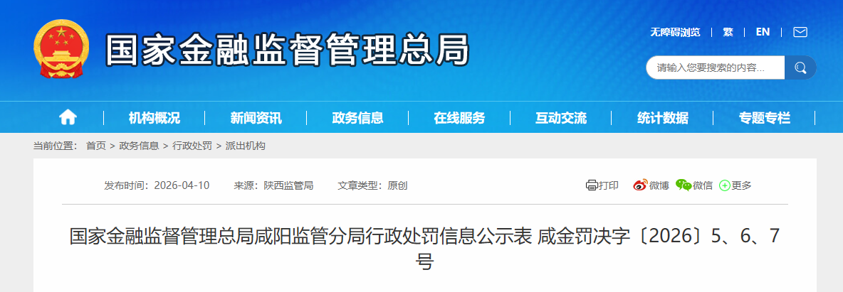 咸阳3家保险公司被罚，违规行为涉及“给合同外利益”“代缴保