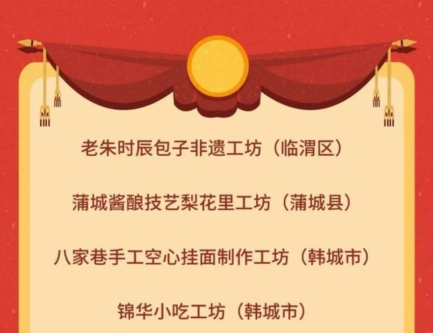 第五批省级非遗工坊公布，渭南8家工坊成功入选