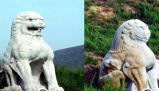 陕西两尊唐代石狮被人夜间盗走，公安部门悬赏100万元征集破案