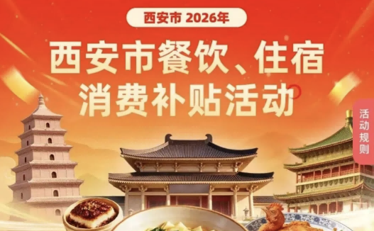 <b>西安消费补贴来了：全民可享，游客可领！攻略戳这里→</b>