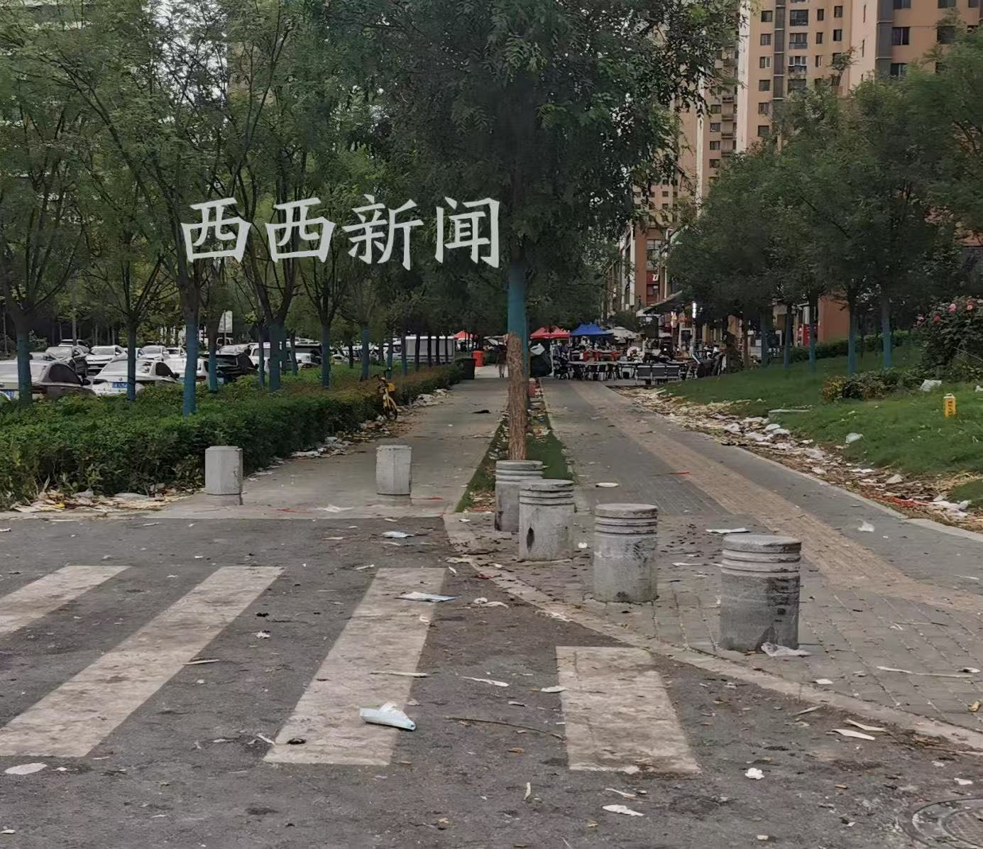 <b>咸阳一学校周边路段：违停占道经营，卫生及安全隐患引人忧</b>