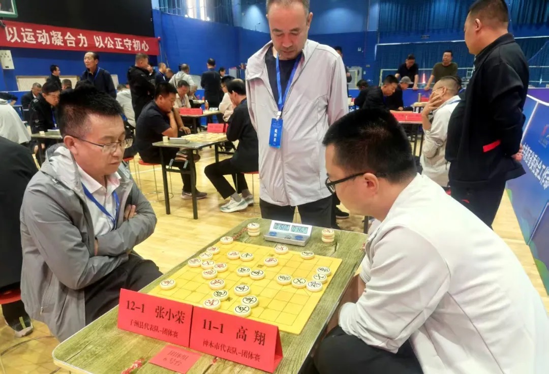 陕西省群众体育赛事五级联赛暨社区运动会榆林市象棋比赛举办