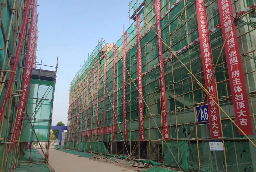 <b>秦汉新城大健康科技产业园一期全面封顶！ 将于今年11月底全部建成交付</b>