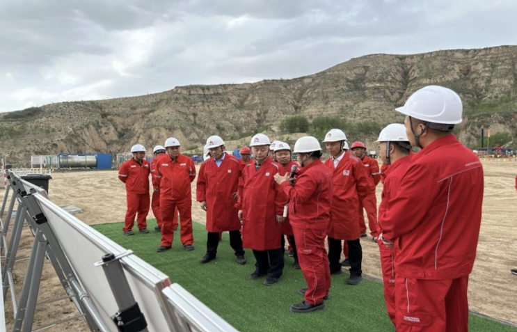 <b>延长石油集团公司副总经理杨海峰赴采气五厂调研</b>