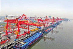 <b>河南首个绿色智能港口“旗舰版”周口港启航</b>
