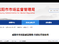 <b>咸阳61户企业拟被吊销执照</b>